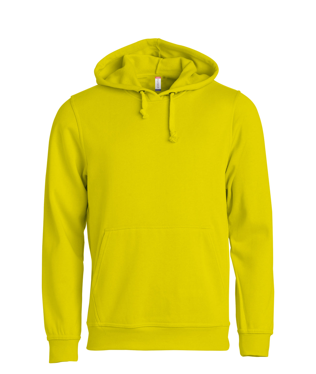 Clique Basic Hoody – Signalgul – forside