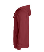 Clique Basic Hoody – Burgunder – venstre side