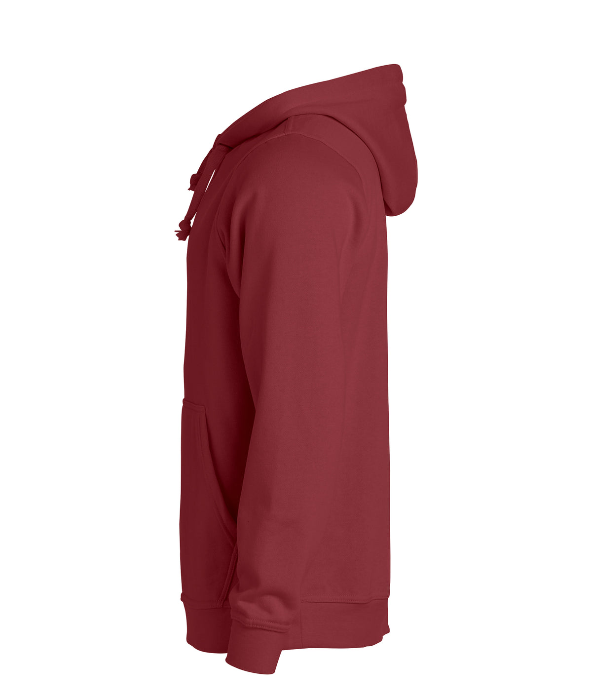 Clique Basic Hoody – Burgunder – venstre side