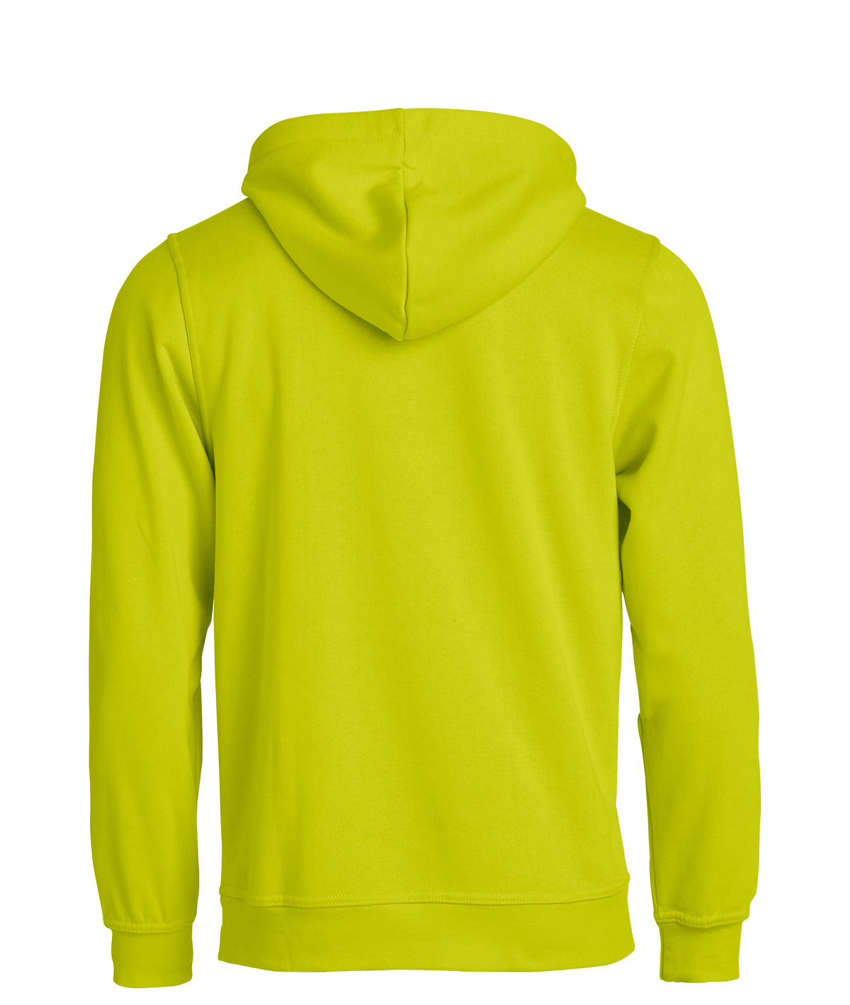 Clique Basic Hoody – Signalgrønn – bakside