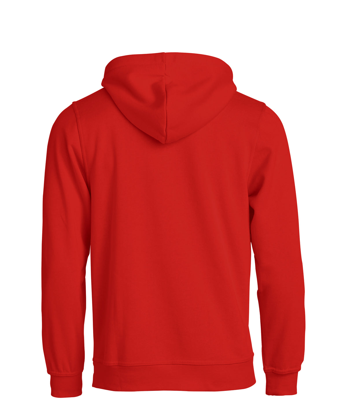 Clique Basic Hoody – Rød – bakside