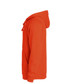 Clique Basic Hoody – Blodoransje – venstre side