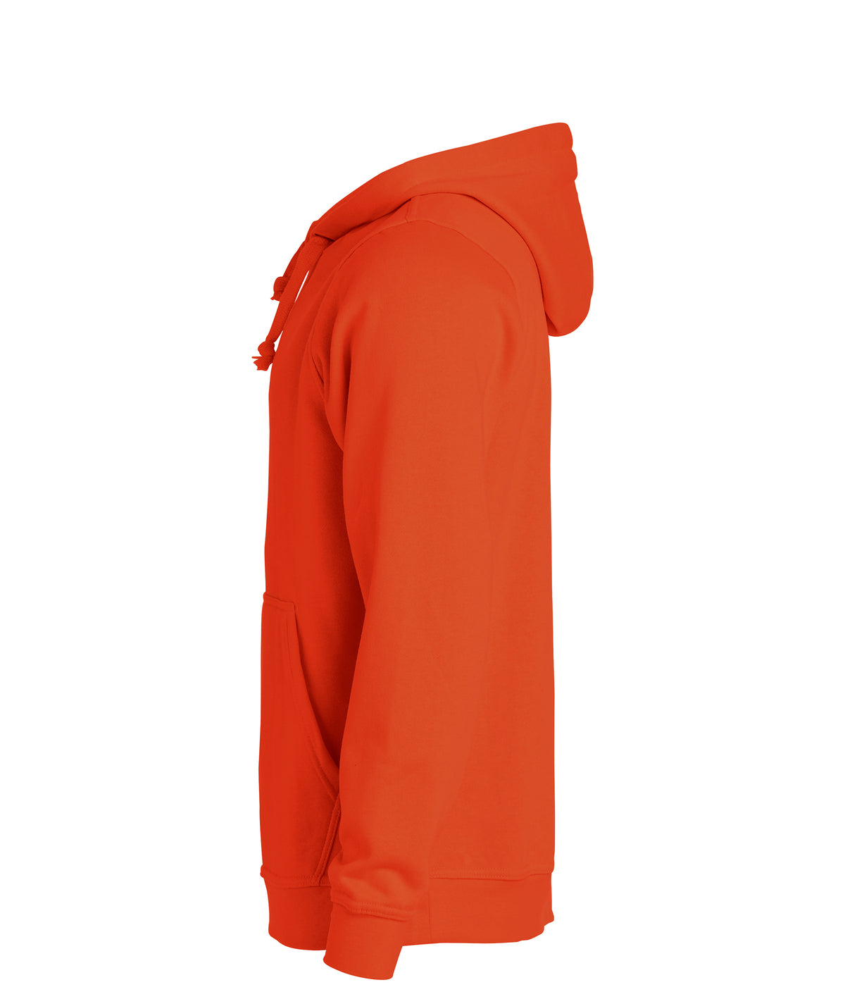 Clique Basic Hoody – Blodoransje – venstre side