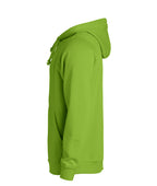 Clique Basic Hoody – Lys grønn – venstre side