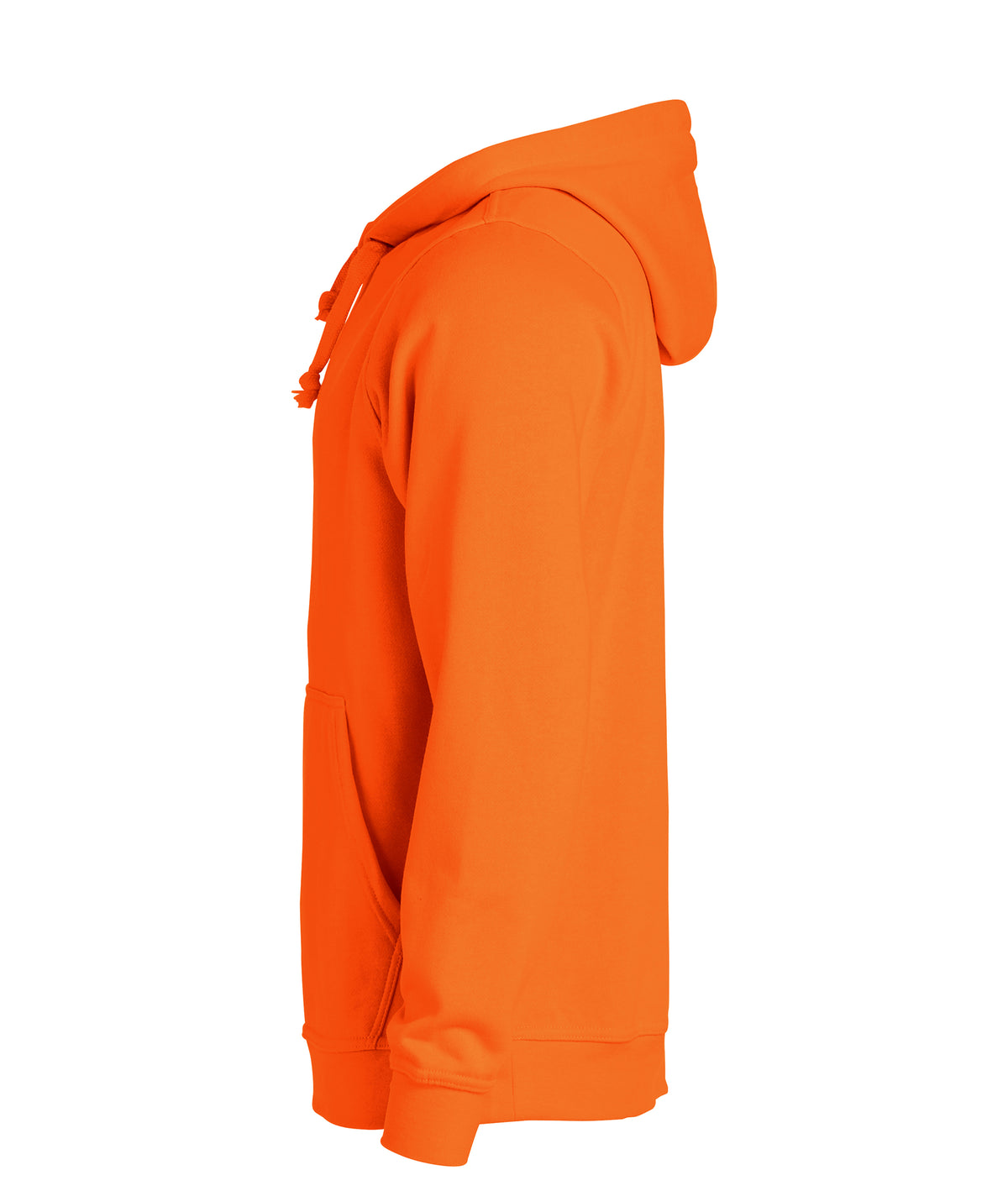 Clique Basic Hoody – Signaloransje – venstre side