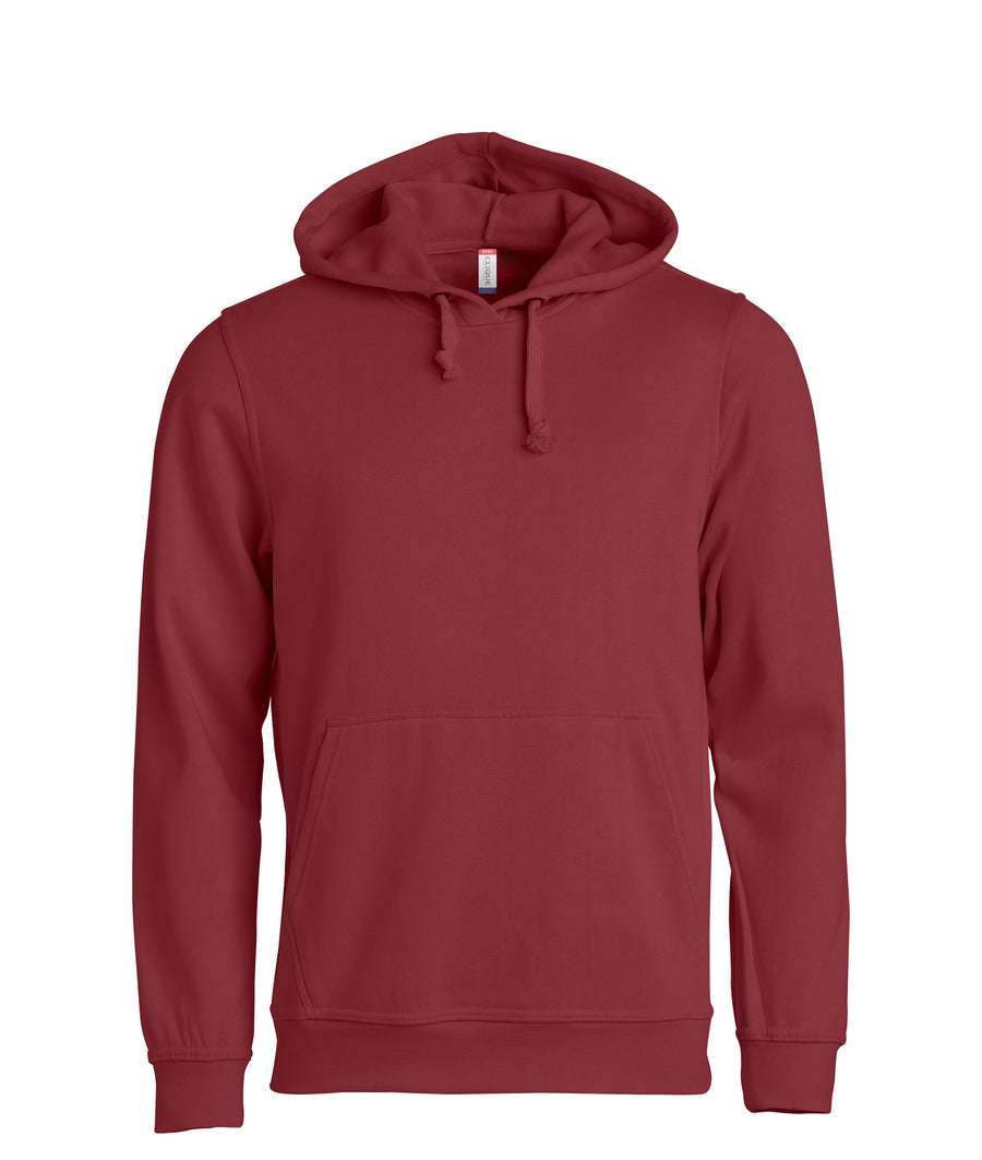 Clique Basic Hoody – Burgunder – forside