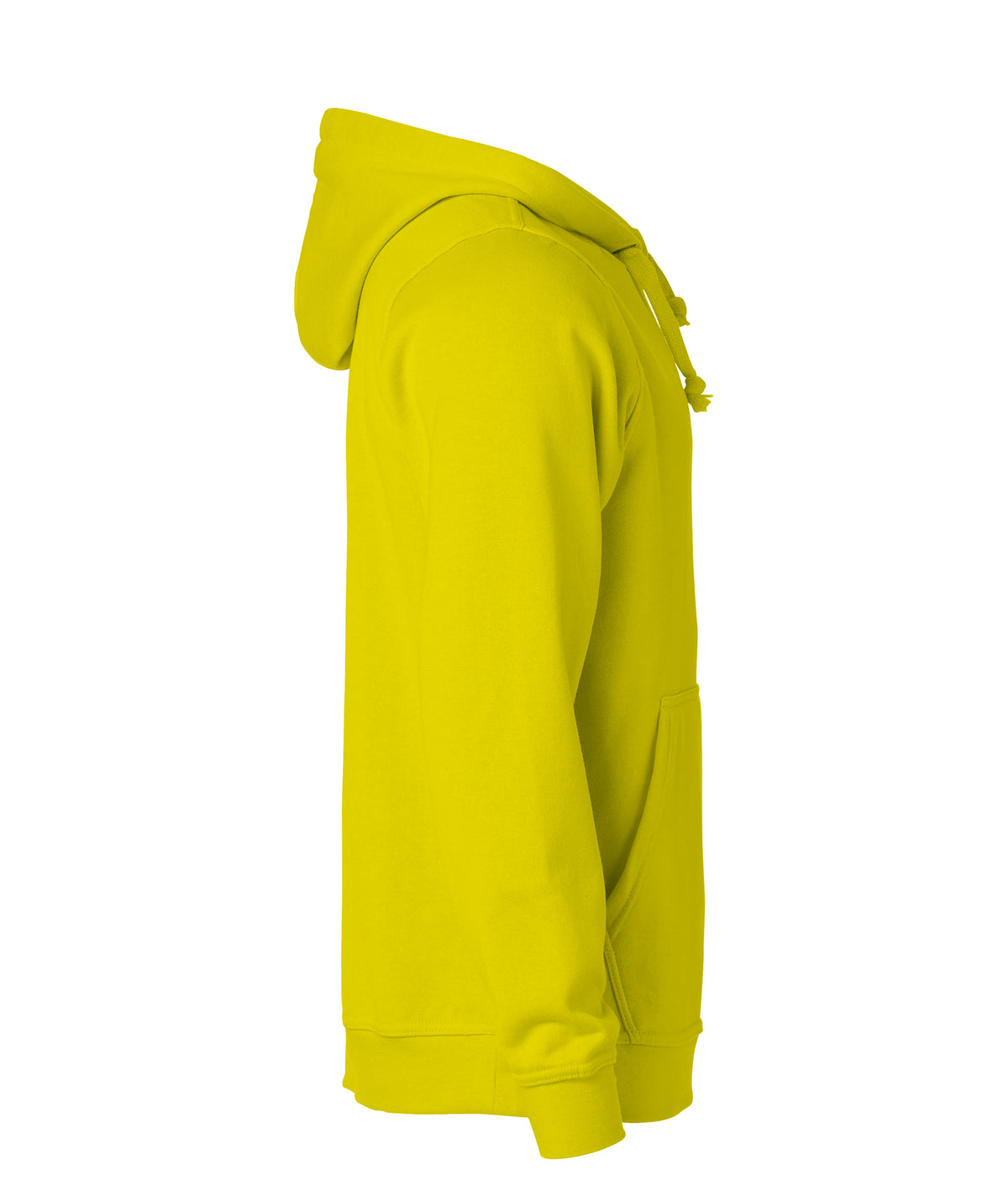 Clique Basic Hoody – Signalgul – høyre side