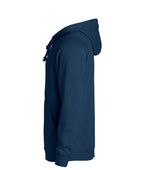 Clique Basic Hoody – Mørk marineblå – venstre side