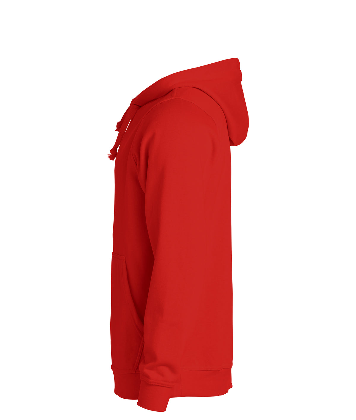 Clique Basic Hoody – Rød – venstre side