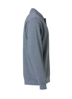 Clique Basic Polo Sweater – Gråmelert – høyre side
