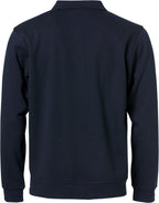 Clique Basic Polo Sweater – Mørk marineblå – bakside