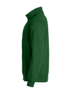 Clique Basic Half Zip – Flaskegrønn – venstre side