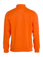 Clique Basic Half Zip – Signaloransje – bakside