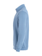 Clique Basic Half Zip – Lys blå – venstre side