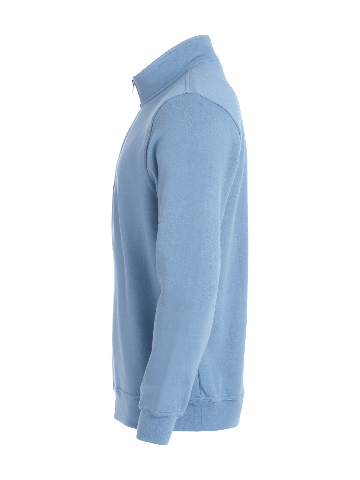 Clique Basic Half Zip – Lys blå – venstre side