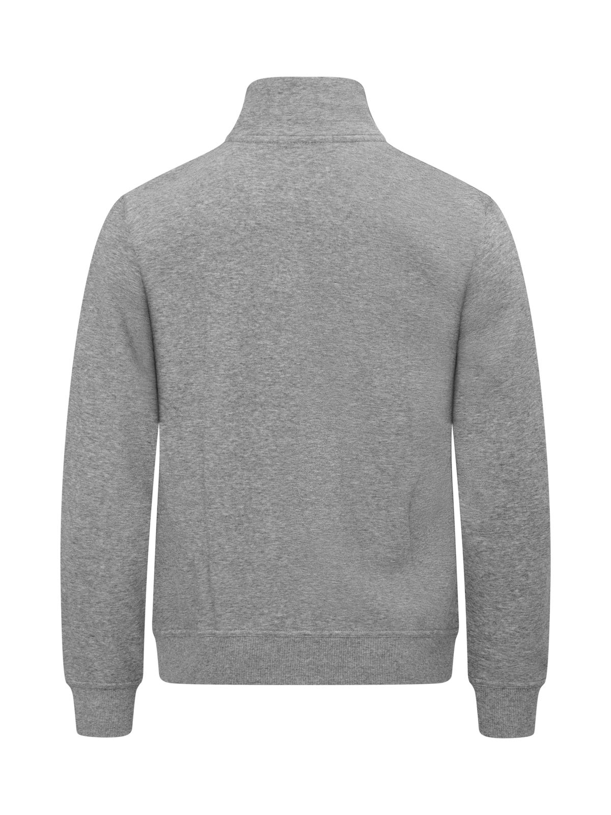 Clique Basic Half Zip – Gråmelert – bakside