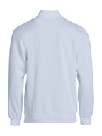 Clique Basic Half Zip – Hvit – bakside