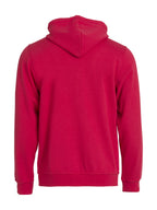 Clique Basic Hoody Full Zip – Rød – bakside