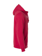 Clique Basic Hoody Full Zip – Rød – høyre side