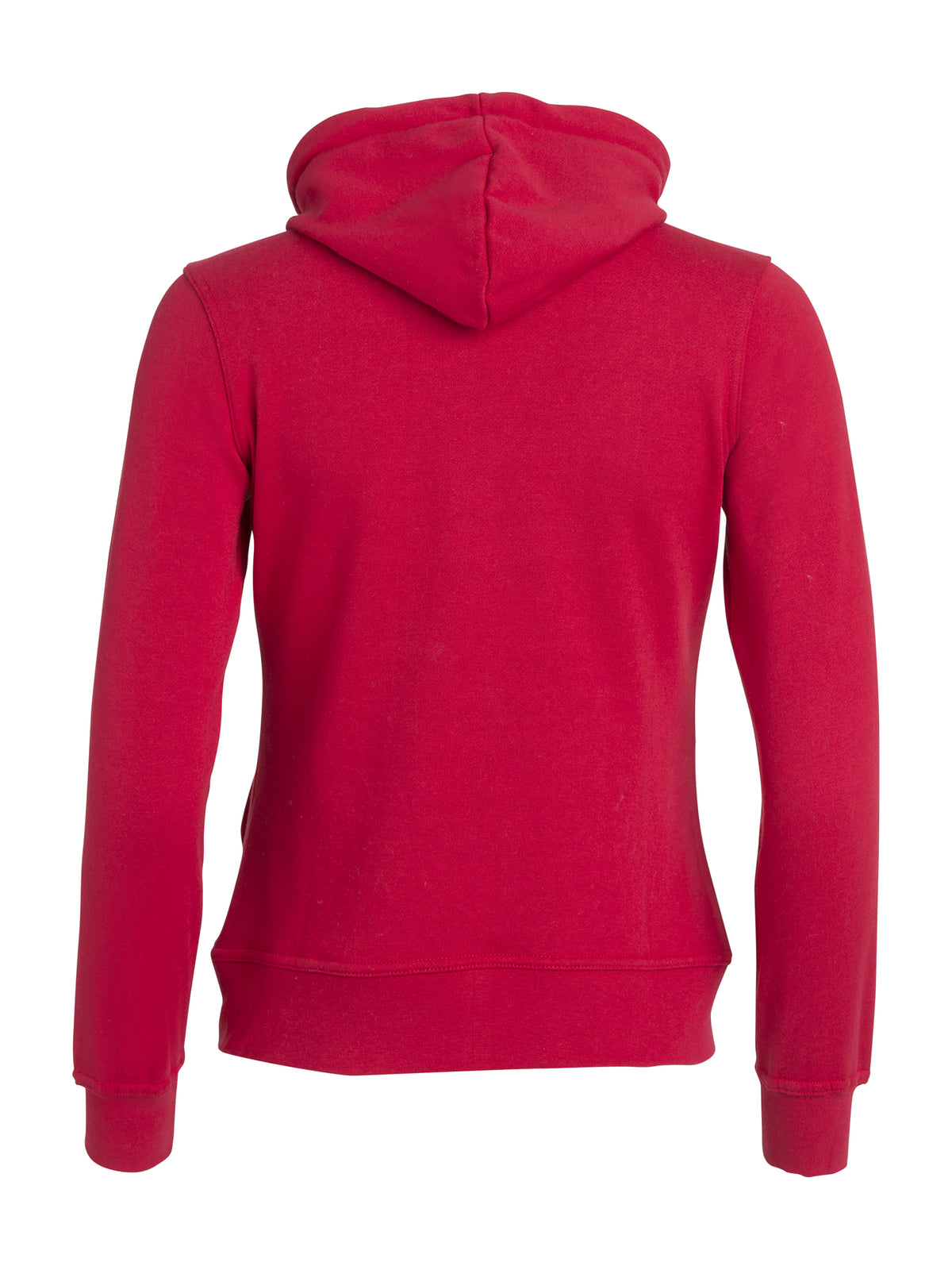 Clique Basic Hoody Full Zip – dame – Rød – bakside