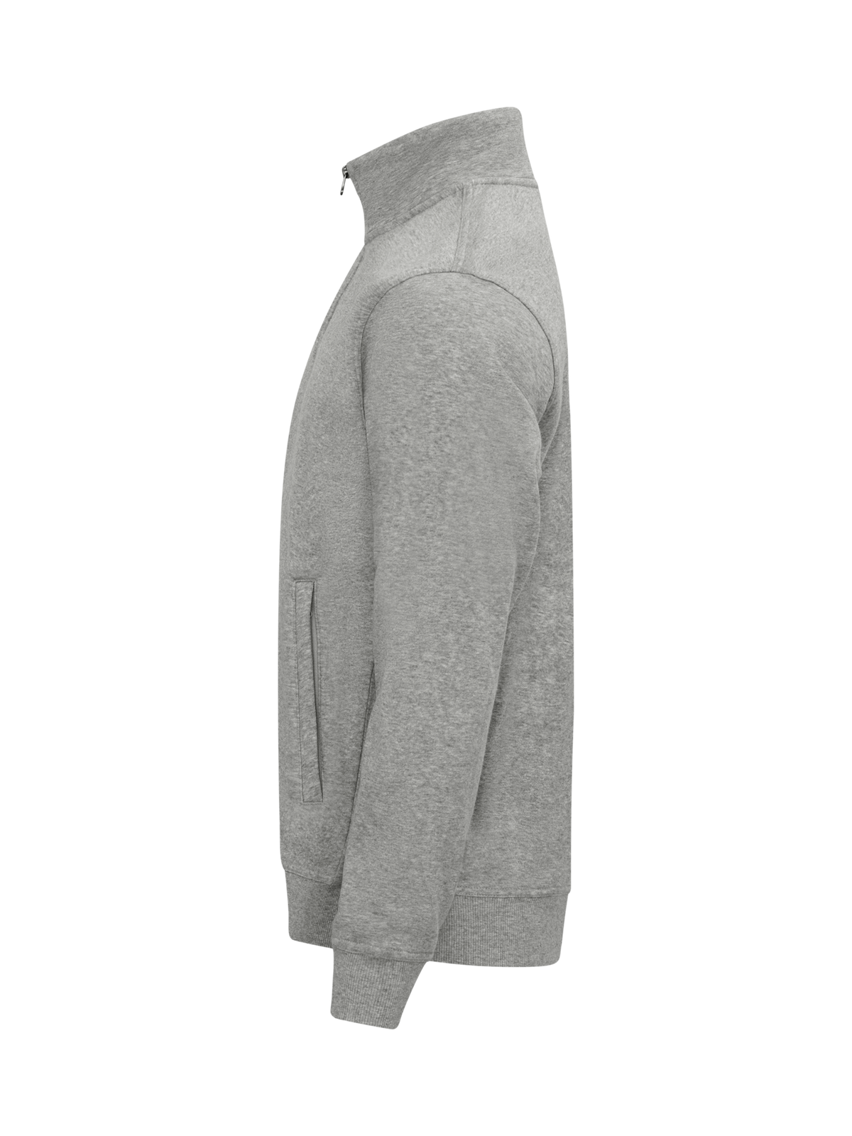 Clique Basic Cardigan – Gråmelert – venstre side