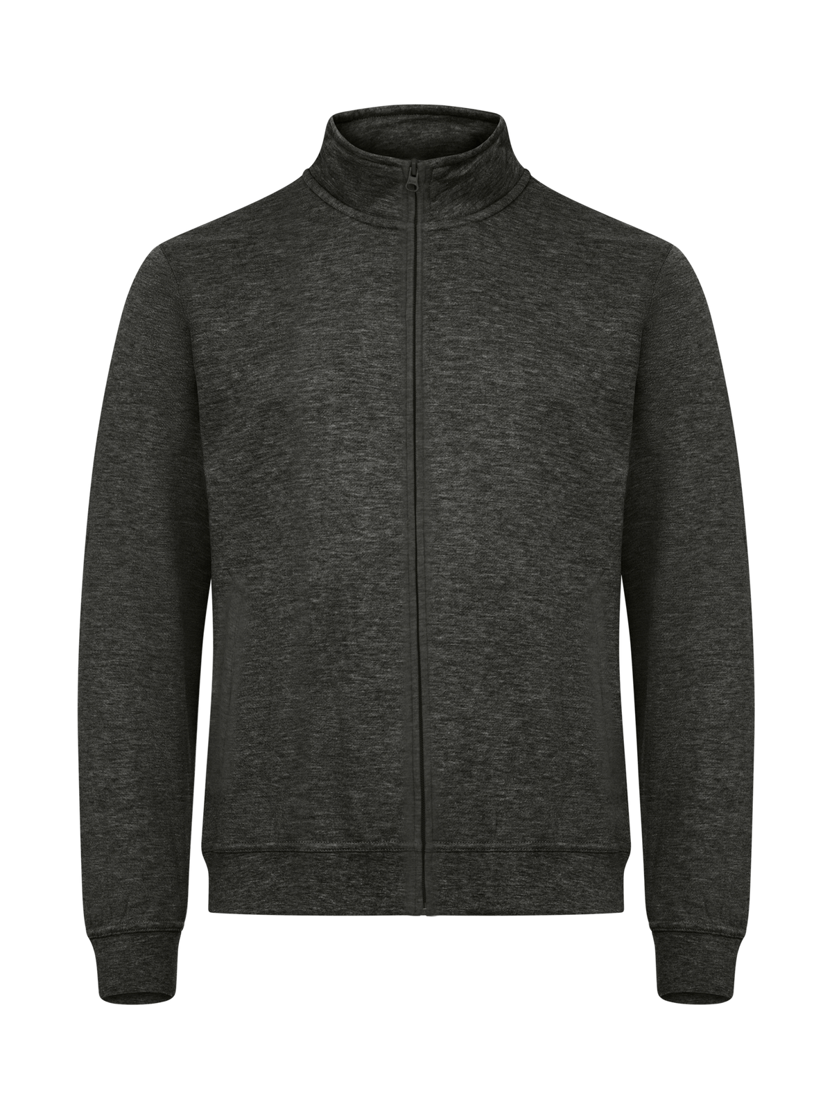 Clique Basic Cardigan – Antrasittmelert – forside