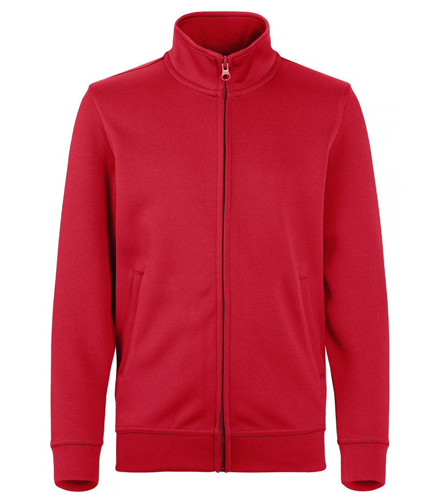 Clique Basic Active Cardigan – junior – Rød – forside