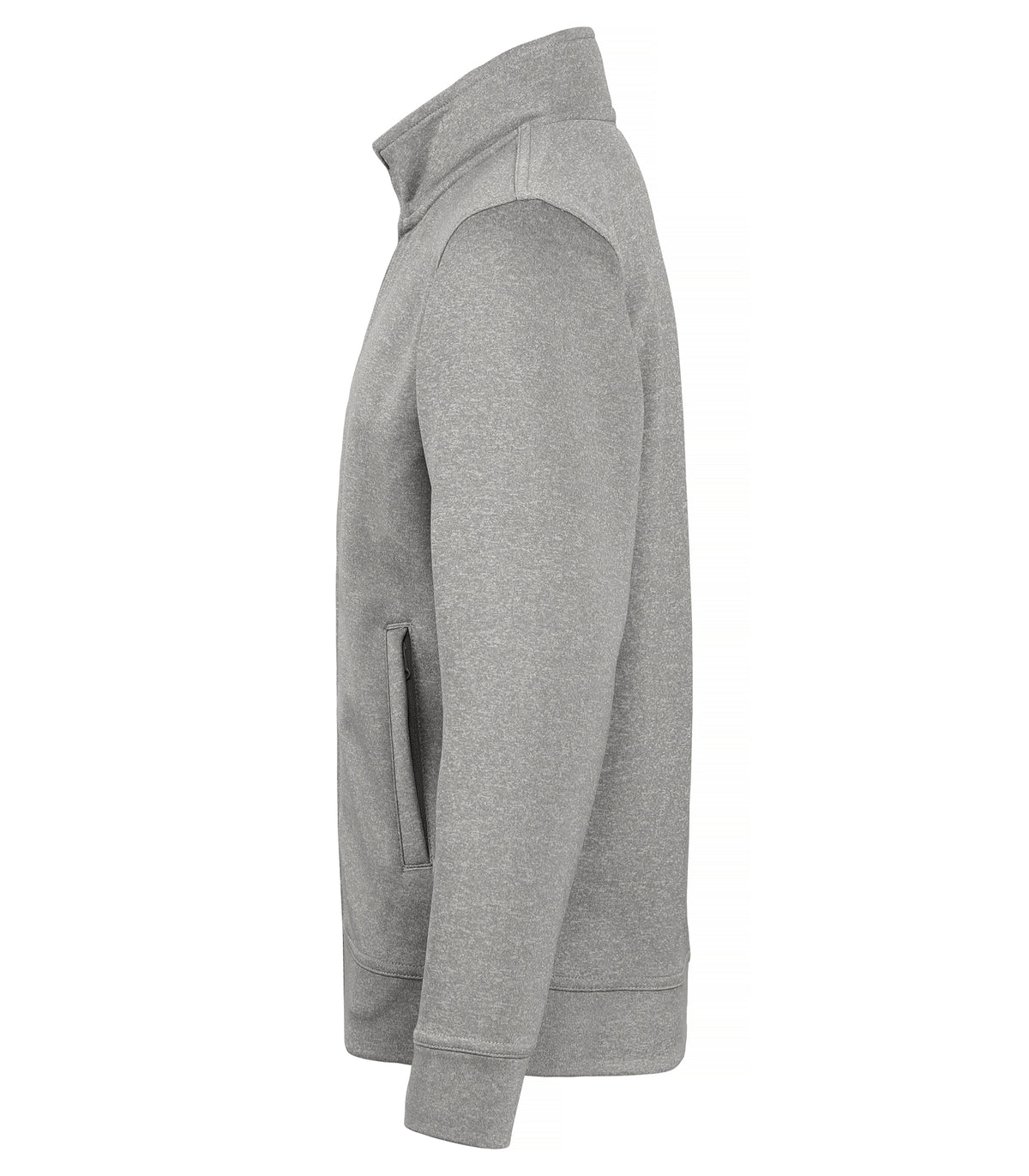 Clique Basic Active Cardigan – junior – Gråmelert – venstre side