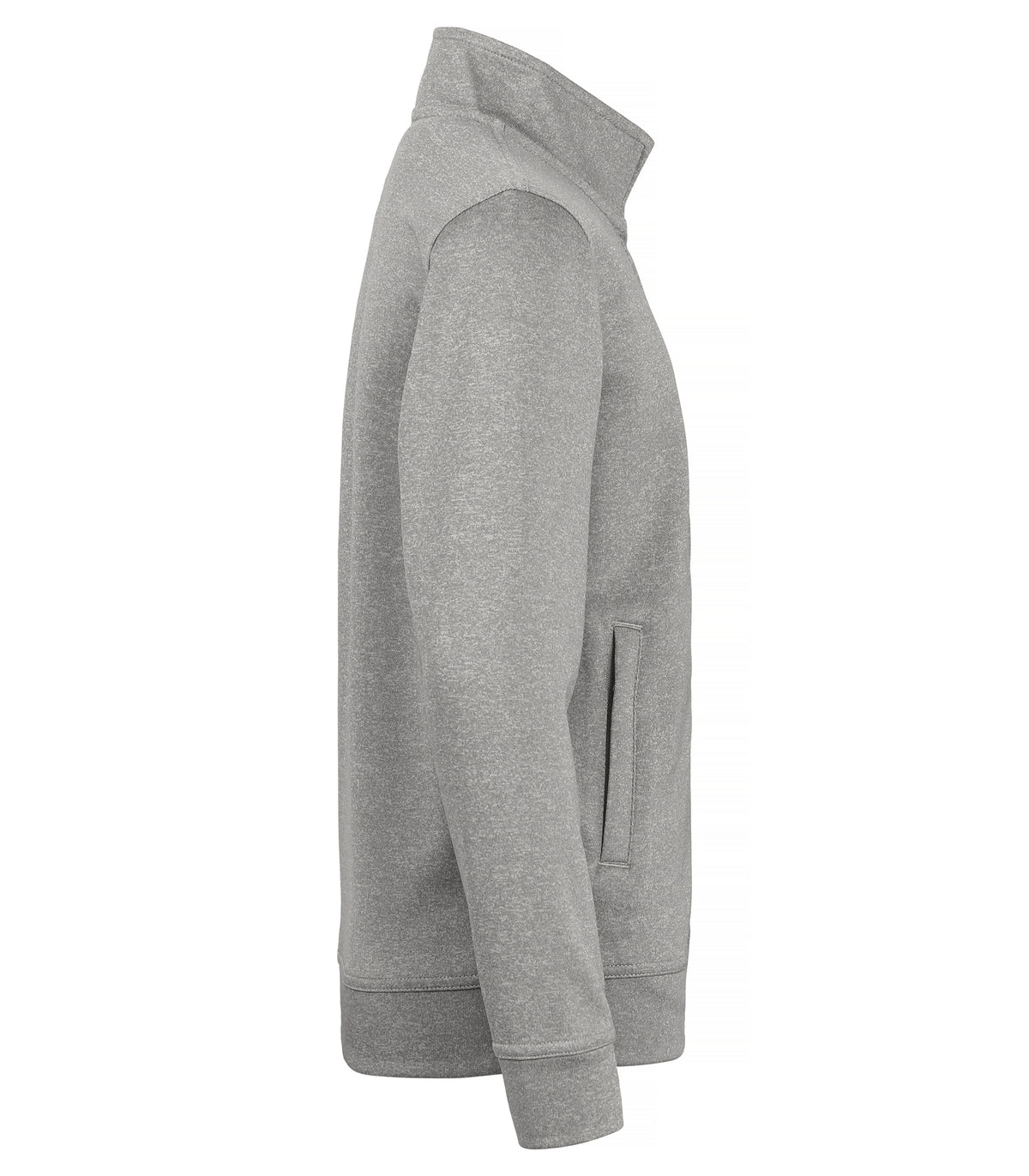 Clique Basic Active Cardigan – junior – Gråmelert – høyre side