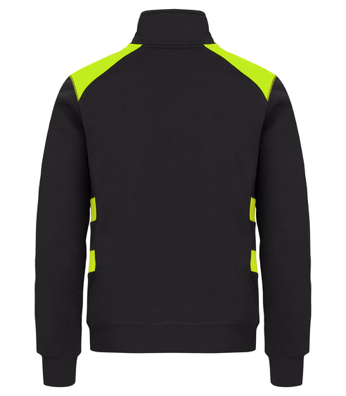Clique Ambition Half Zip – Signalgul – bakside