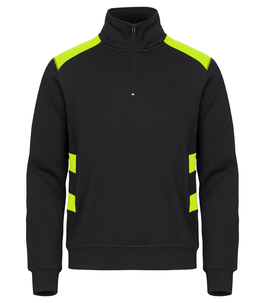 Clique Ambition Half Zip – Signalgul – forside