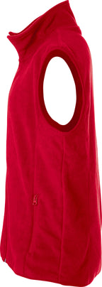 Clique Basic Polar Fleece Vest – Rød – venstre side
