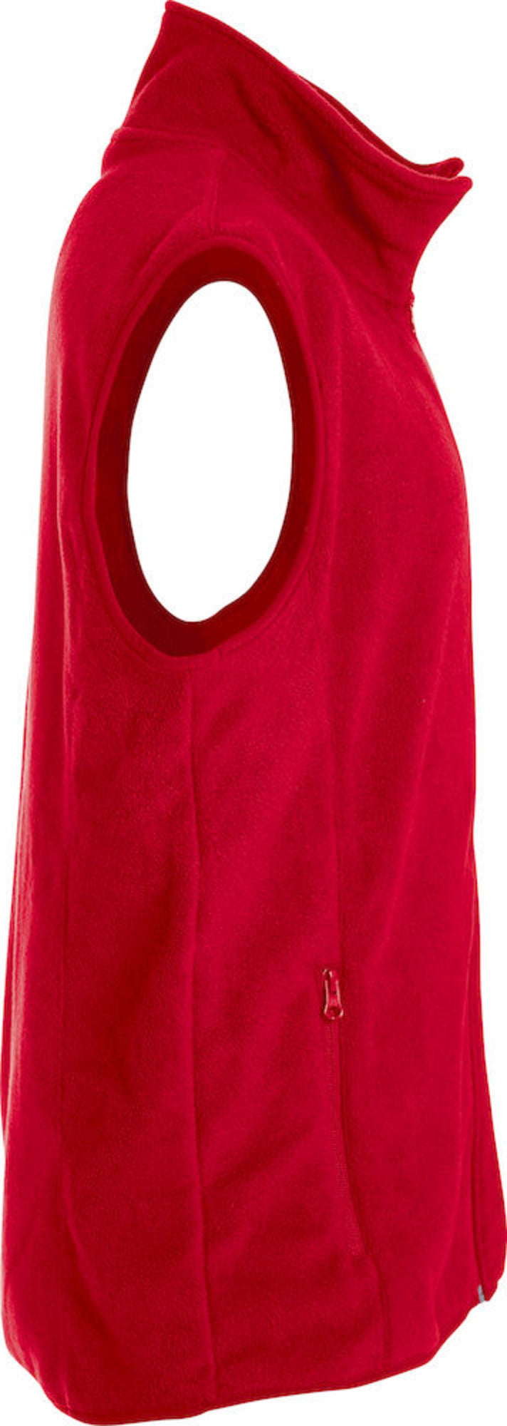 Clique Basic Polar Fleece Vest – Rød – høyre side