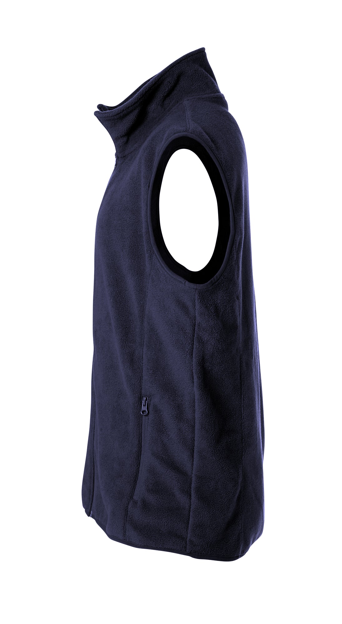 Clique Basic Polar Fleece Vest – Mørk marineblå – venstre side