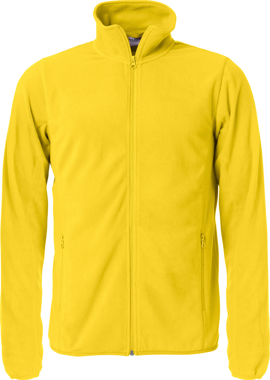 Clique Basic Micro Fleece Jacket – Gul – forside