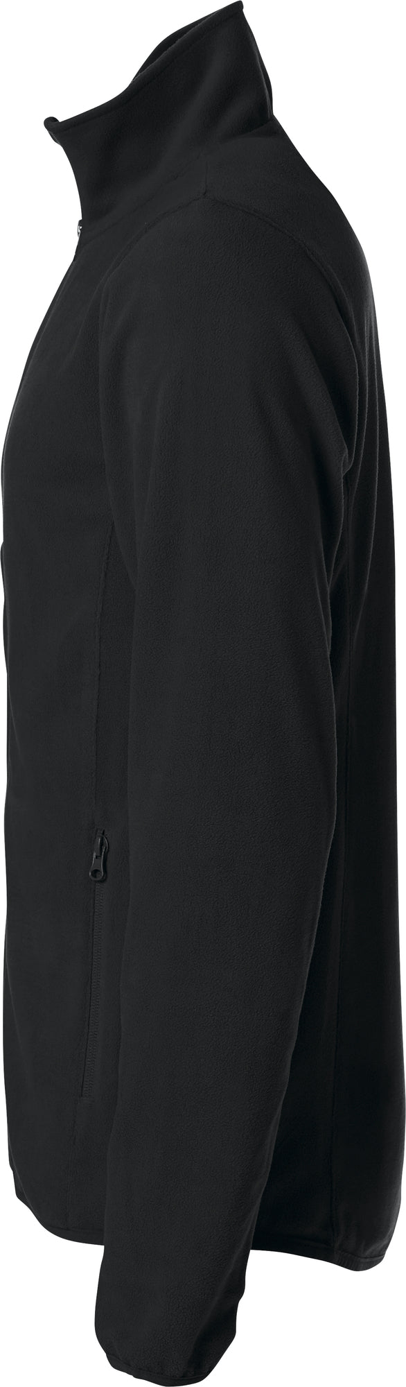 Clique Basic Micro Fleece Jacket – Svart – venstre side