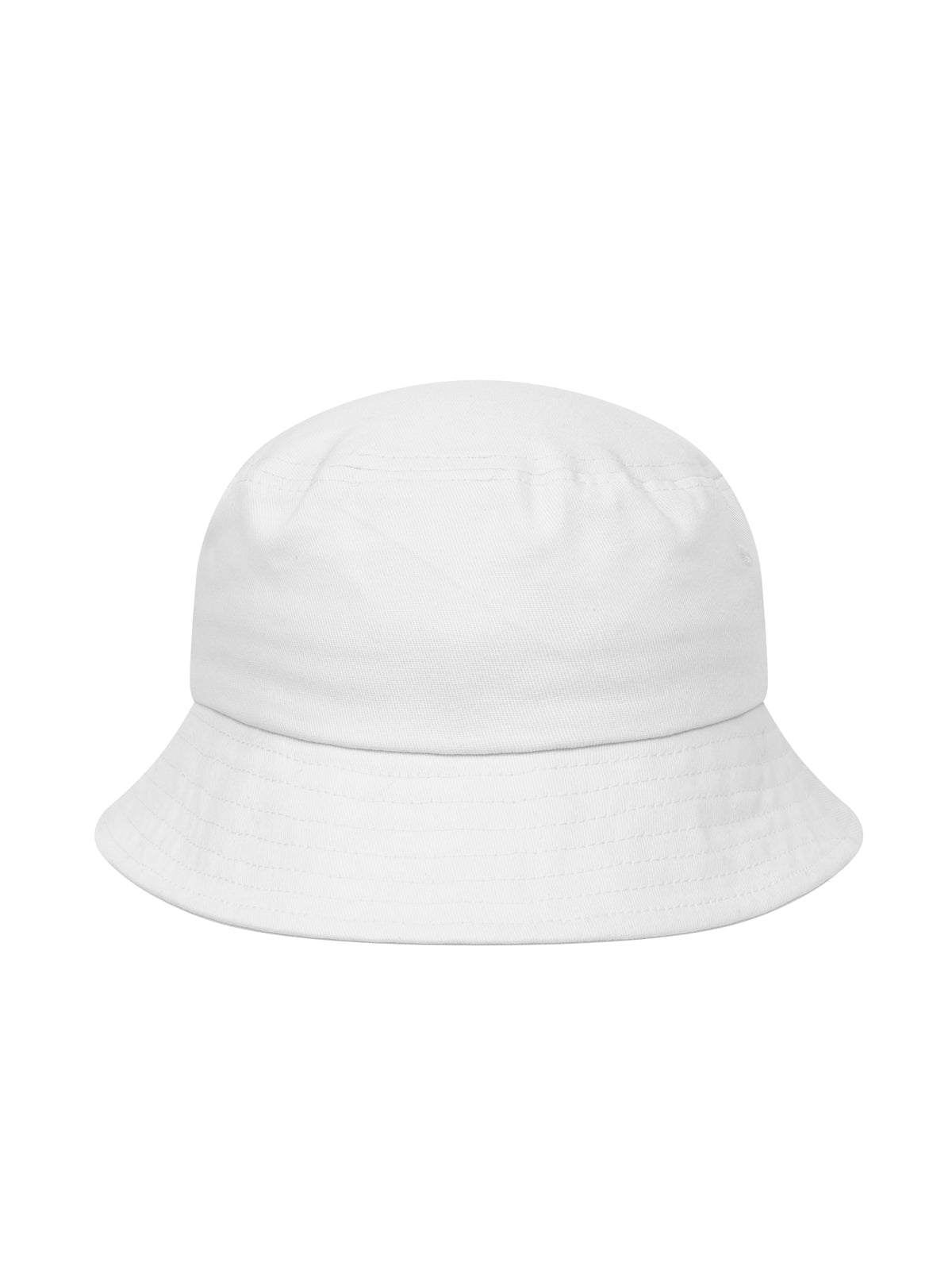 Clique Bucket Hat – Hvit – bakside