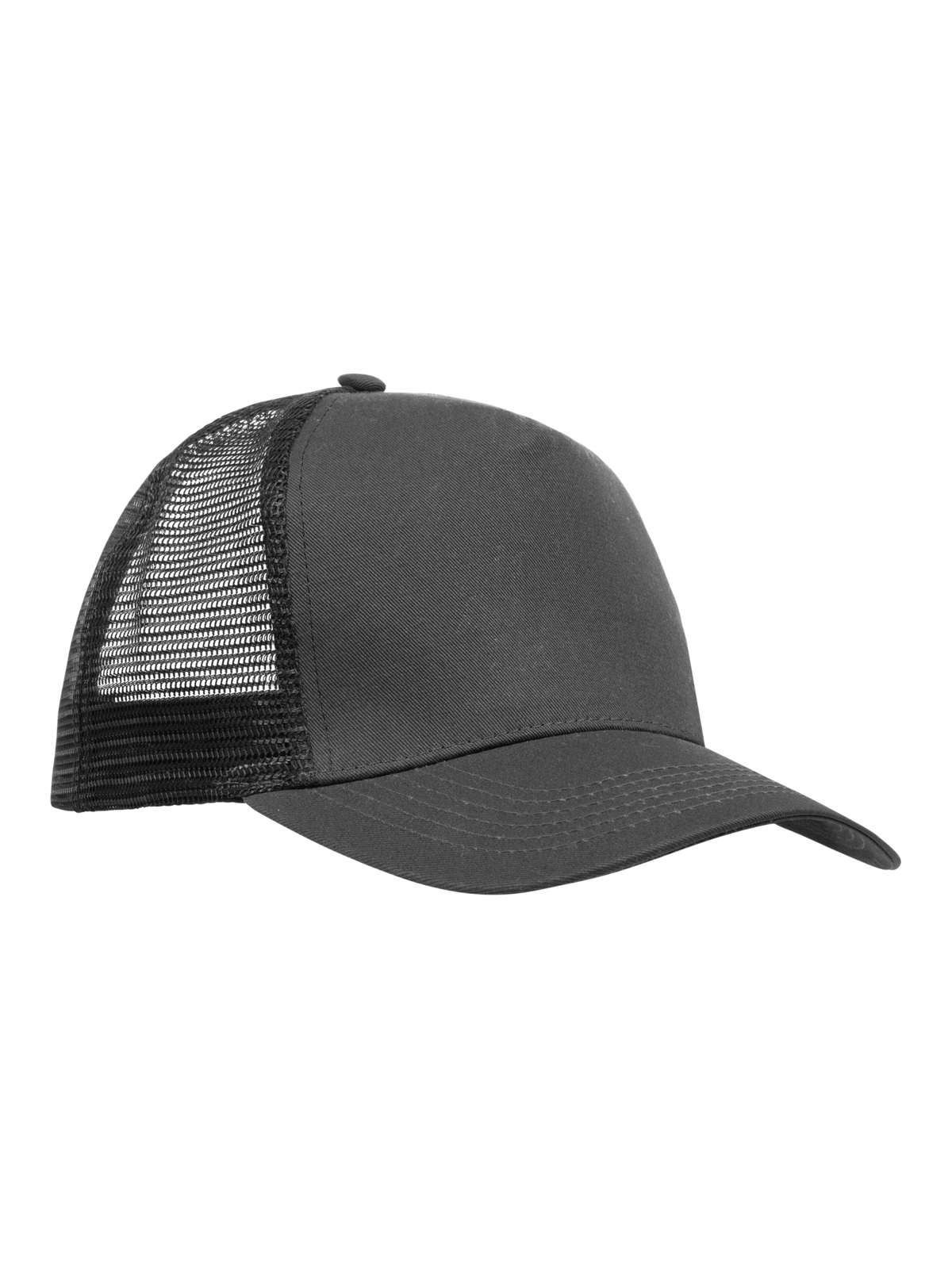 Clique Trucker Cap – Metallgrå / Svart – detalj