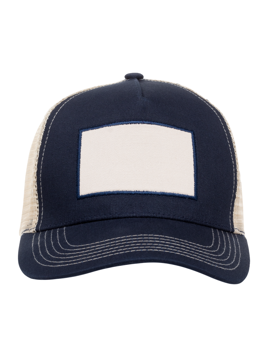 Clique Trucker Patch Cap – Mørk marineblå – forside