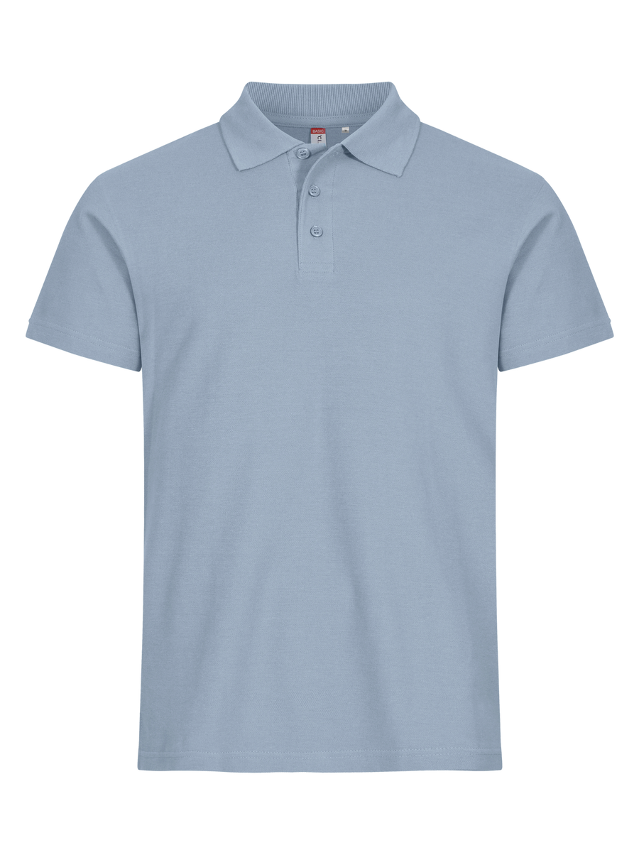 Clique Basic Polo – Myk blå – forside