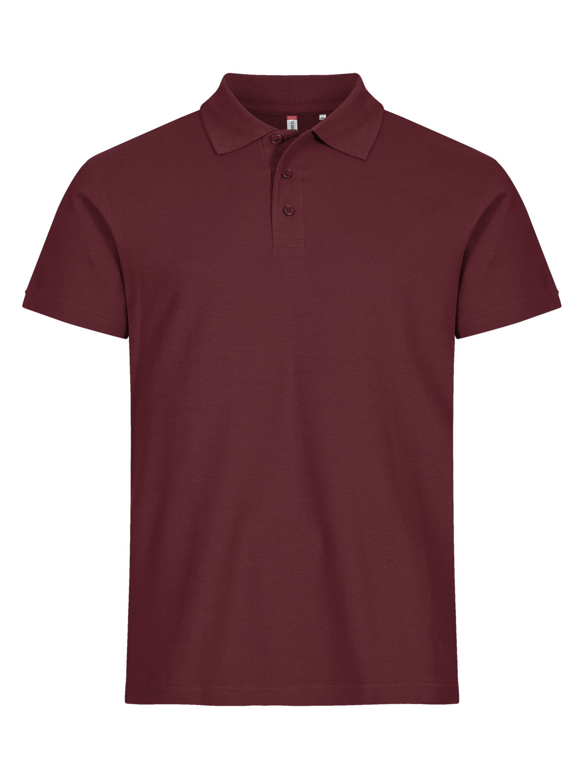 Clique Basic Polo – Burgunder – forside