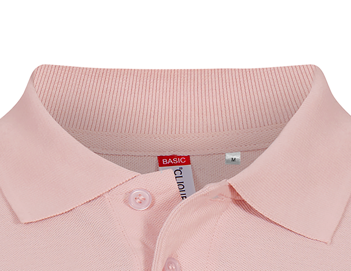 Clique Basic Polo – Rosa – produktbilde
