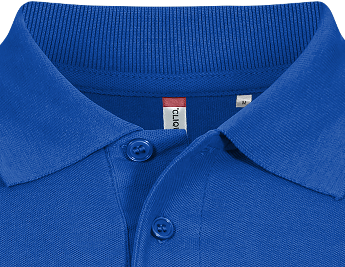 Clique Basic Polo – Kongeblå – produktbilde
