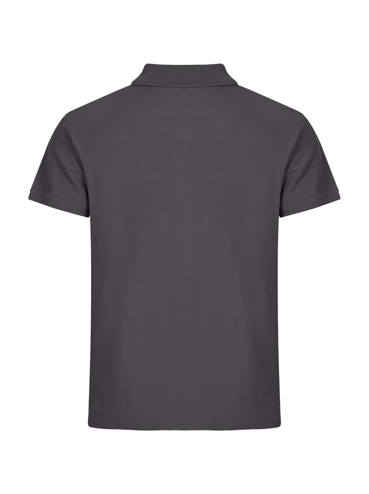 Clique Basic Polo – Metallgrå – bakside