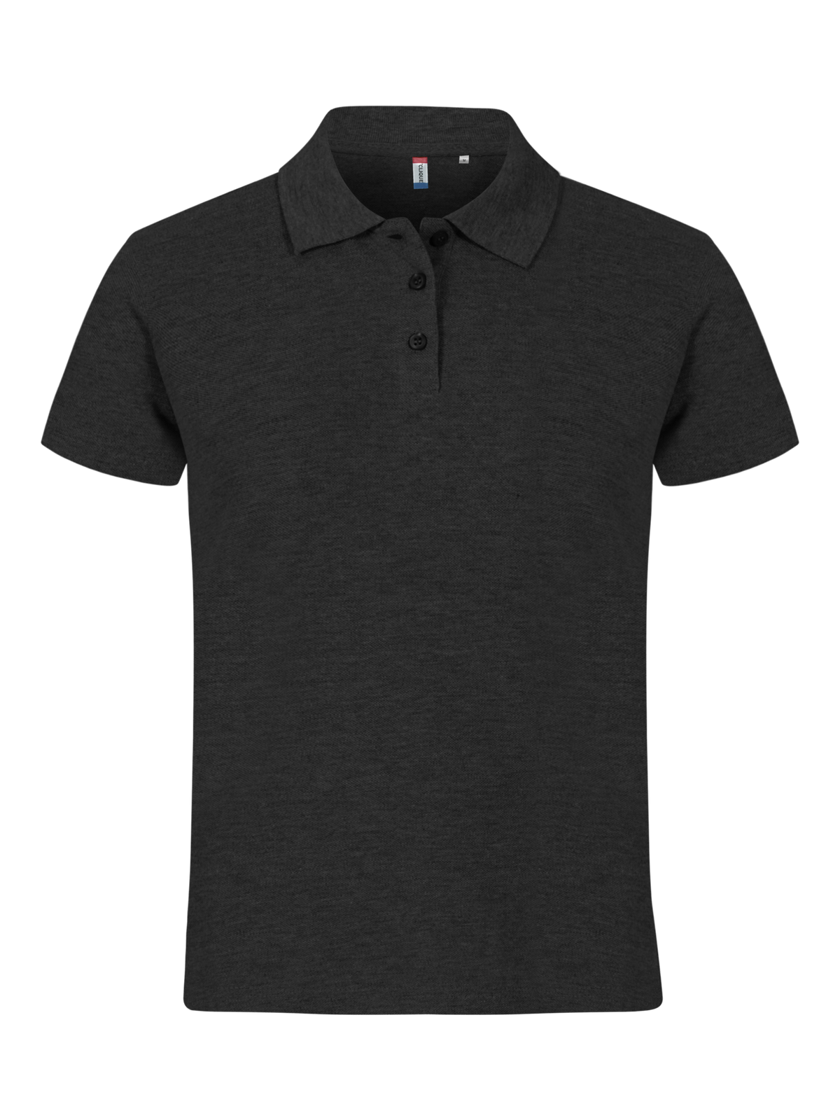 Clique Basic Polo – Antrasittmelert – forside