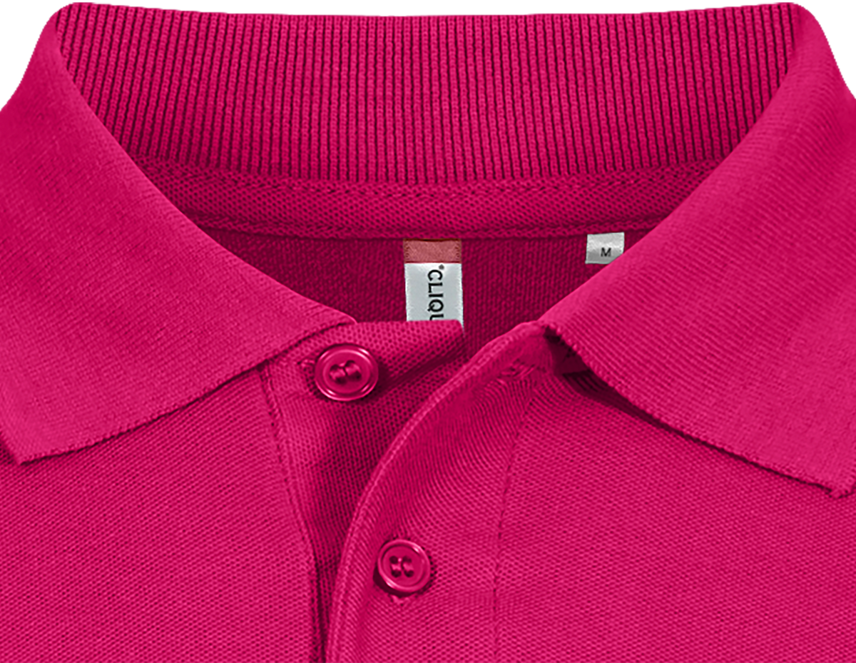 Clique Basic Polo – Cerise – produktbilde
