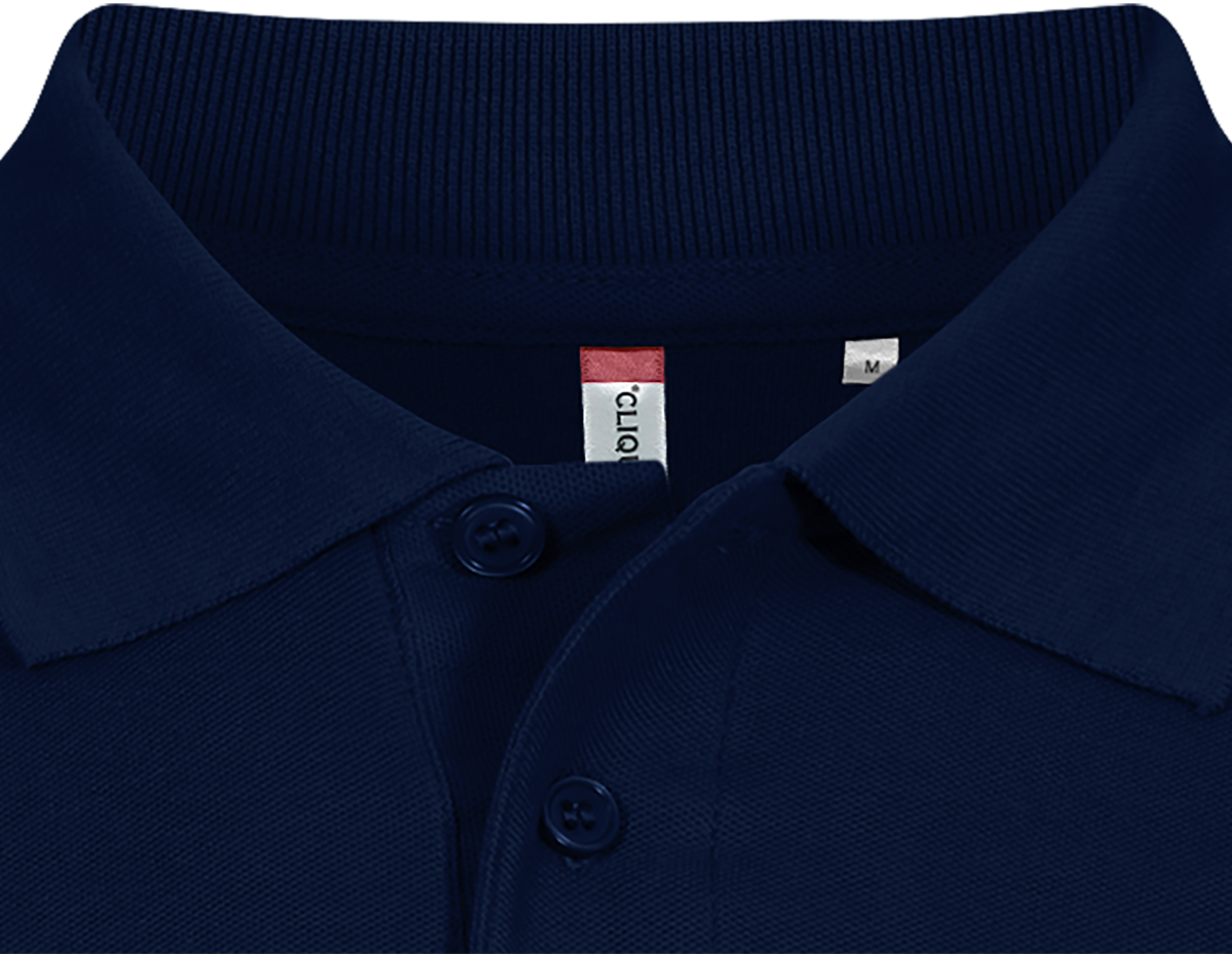 Clique Basic Polo – Mørk marineblå – produktbilde