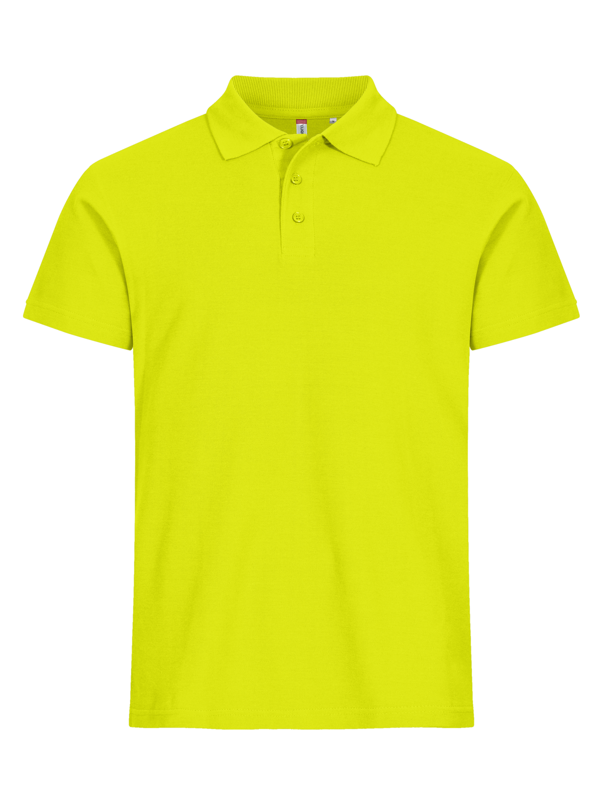 Clique Basic Polo – Signalgrønn – forside