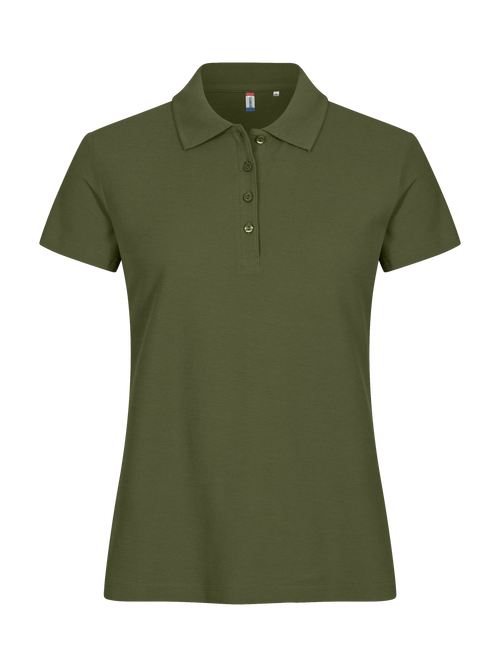 Clique Basic Polo – dame – Armygrønn – forside