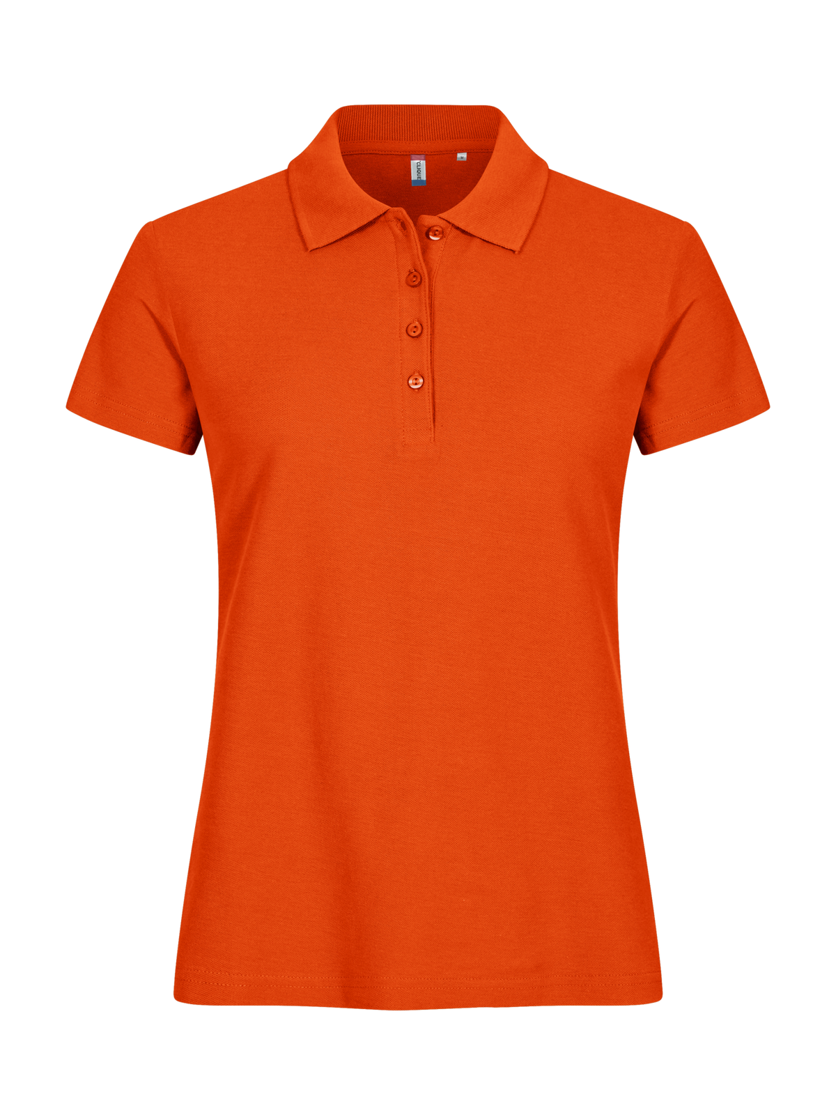 Clique Basic Polo – dame – Blodoransje – forside